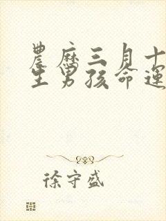 农历三月十二出生男孩命运