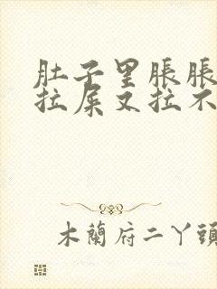 肚子里胀胀的想拉屎又拉不出来