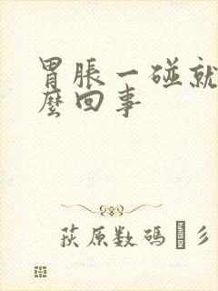 胃胀一碰就疼怎么回事封面