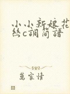 小小新娘花葫芦丝c调简谱