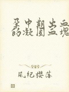 孕中期出血很小的凝固血块