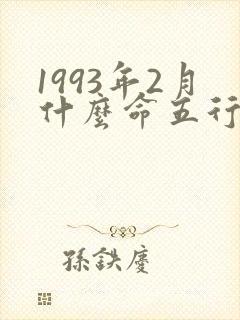 1993年2月什么命五行属性