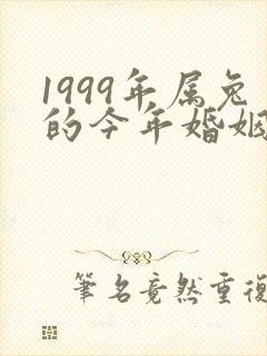 1999年属兔的今年婚姻怎么样