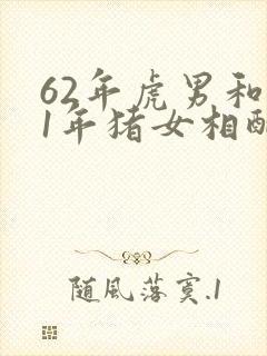 62年虎男和71年猪女相配吗