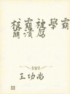 校霸被学霸玩到崩溃腐