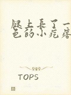 腿上长了一片白色的小疙瘩是什么