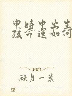 申时中出生的男孩命运如何