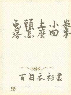 龟头上小米粒疙瘩怎么回事