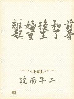 离婚后和前夫一起重生了晋江