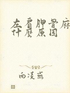 左肩胛骨麻木是什么原因