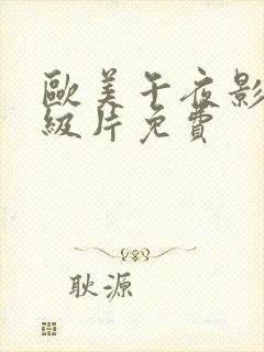 欧美午夜影院一级片免费