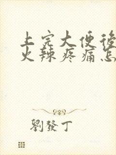 上完大便后肛门火辣疼痛怎么办