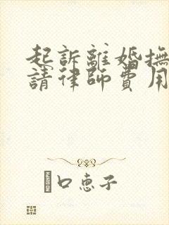 起诉离婚抚养权请律师费用在多少