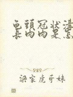 龟头冠状沟上面长肉肉是怎么回事封面