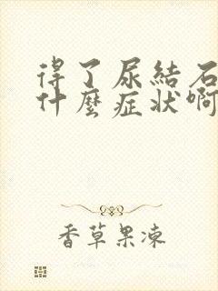 得了尿结石会有什么症状啊