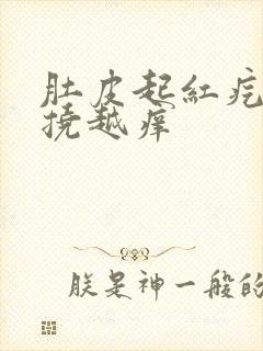 肚皮起红疙瘩越挠越痒