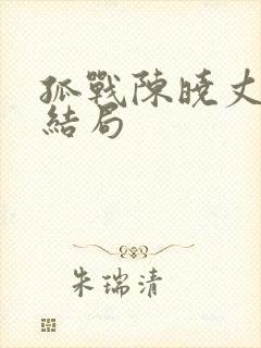 孤战陈晓丈夫的结局