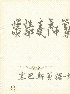 慢性支气管炎要吃那几l中药呢