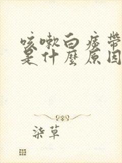 咳嗽白痰带泡泡是什么原因