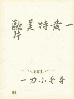 欧美特黄一级淫片封面