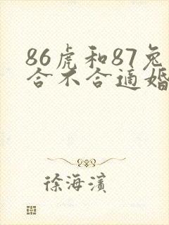 86虎和87兔合不合适婚姻