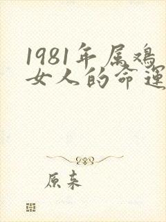 1981年属鸡女人的命运好不好封面