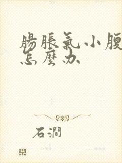 肠胀气小腹胀痛怎么办封面