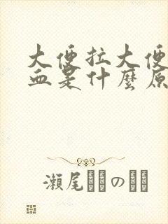 大便拉大便拉出血是什么原因封面