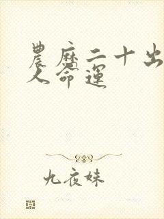 农历二十出生的人命运