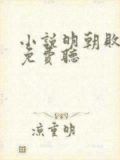 小说明朝败家子免费听