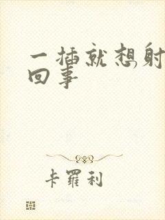 一插就想射怎么回事封面