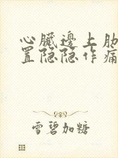 心脏边上肋骨位置隐隐作痛