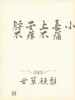 脖子上长小疙瘩不痒不痛