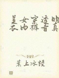 美女穿透明的内衣内裤看真毛无遮挡