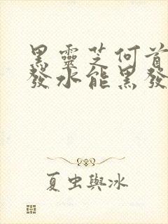 黑灵芝何首乌洗发水能黑发吗