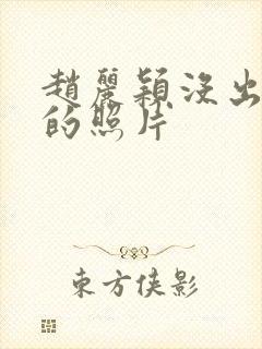 赵丽颖没出道前的照片