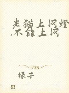 光猫上网灯不亮,不能上网