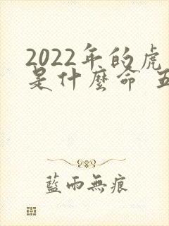 2022年的虎是什么命 五行属什么