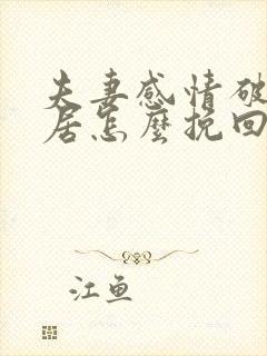 夫妻感情破裂分居怎么挽回封面