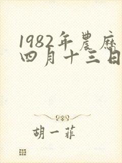 1982年农历四月十三日出生的命运封面