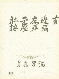 肚子左边有硬块按压疼痛