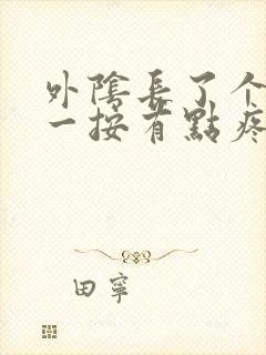 外阴长了个疙瘩一按有点疼