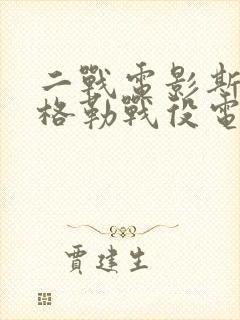 二战电影斯大林格勒战役电影封面