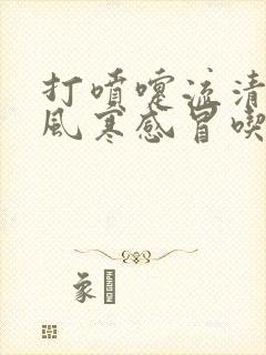 打喷嚏流清鼻涕风寒感冒吃什么药封面