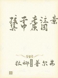 孩子老注意力不集中原因