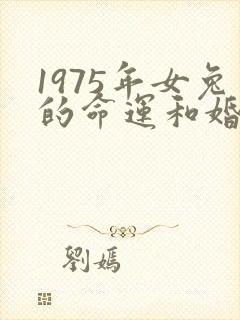 1975年女兔的命运和婚姻