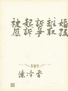 被起诉离婚如何应诉争取孩子抚养权封面