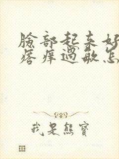 脸部起来好多疙瘩痒过敏怎么办