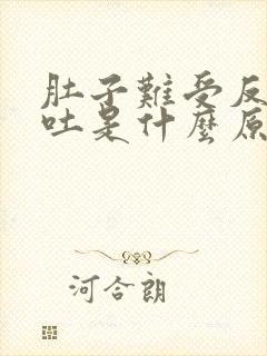 肚子难受反胃想吐是什么原因