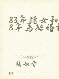 83年猪女和78年马结婚相配吗封面